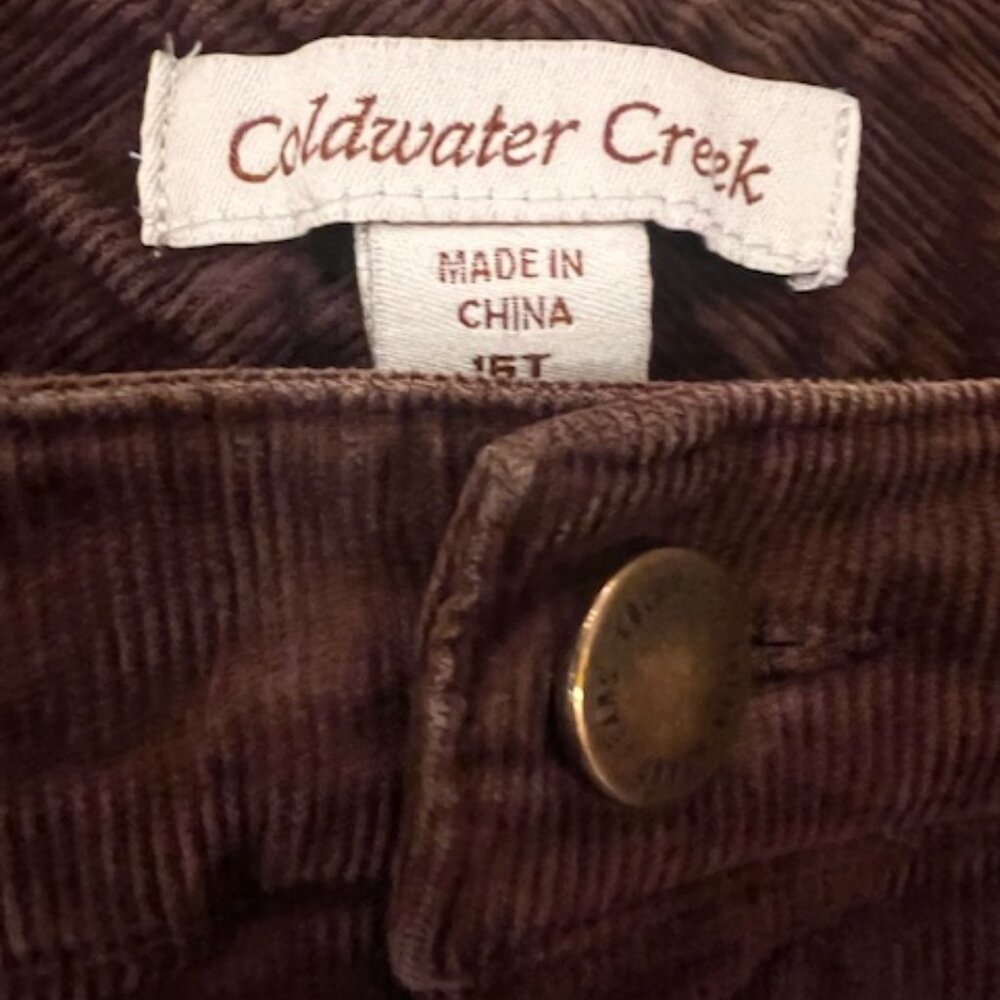 COLDWATER CREEK Women's Fine Wale Corduroy Pants - Picture 4 of 6